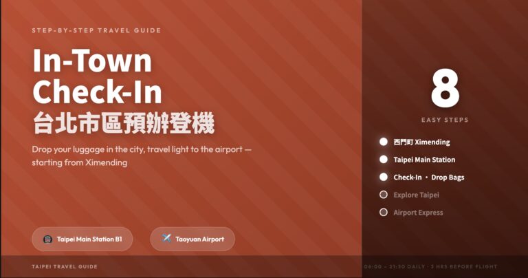 In-Town Check-In in Taipei